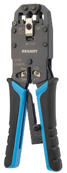 Изображение товара Устройство обжимное Rexant 12-3442-1 для RJ-45, RJ-12, RJ-11 и RJ-10