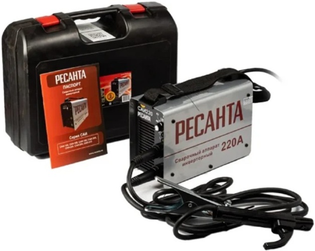 

Сварочный аппарат инверторный Ресанта САИ 220 65/22 в кейсе, САИ 220
