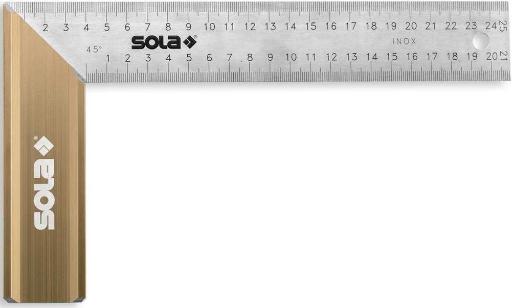 

Угольник SOLA 56012001 столярный алюминий SRB 200 200х145 мм, 56012001