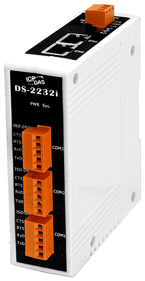 

Сервер ICP DAS DS-2232i CR Device Server with 2-port Ethernet Switch and 3 Isolated RS-232 Ports (RoHS), DS-2232i CR