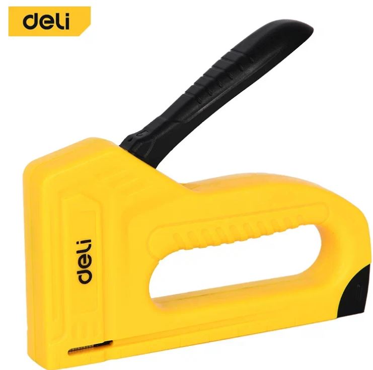 

Степлер Deli DL238002 мебельный пластиковый скобы тип 53, размер 4-10, 400 скоб в комплекте, DL238002