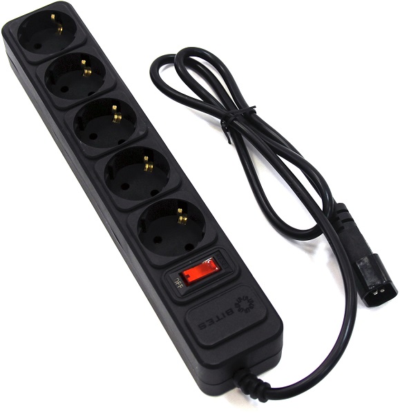 

Сетевой фильтр 5bites SP5B-110U 5S/3*0.75MM2/1M/BLACK, SP5B-110U