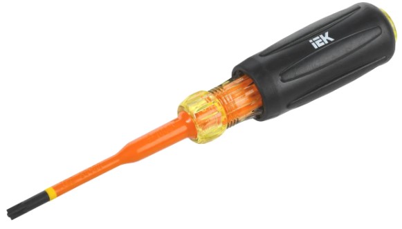 

Отвертка диэлектрическая IEK ARMA2L 5 A2L5-SC31-T3-HS-10-080 SLIM PH/SL1х80 Т3, ARMA2L 5