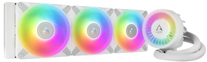 

Система охлаждения жидкостная ARCTIC Liquid Freezer III-360 A-RGB White ACFRE00152A LGA 1851/1700/AM4/AM5 (Cu, 3*120mm fan, 200-2000 RPM, 48,82 CFM, 4, Liquid Freezer III-360 A-RGB White