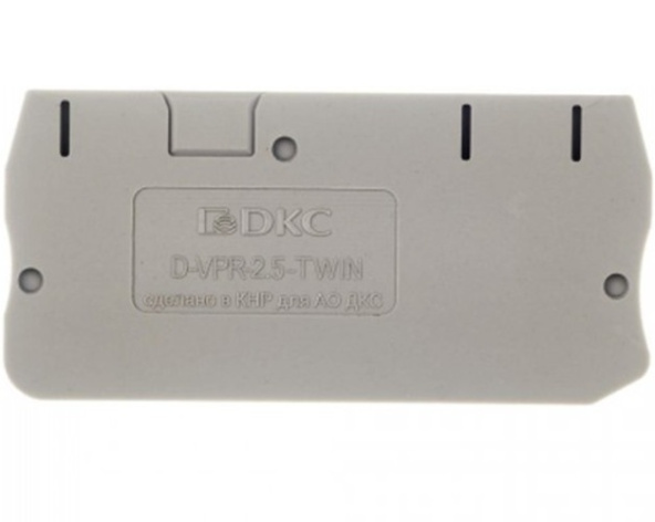 Изображение товара Торцевой изолятор DKC D-VPR-2.5-TWIN для клемм