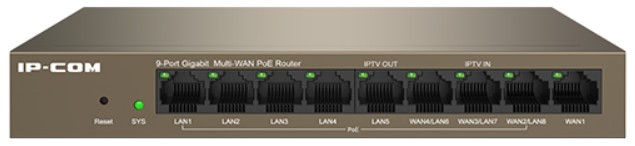 

Маршрутизатор IP-Com M20-8G-PoE IP-COM 9-портовый гигабитный PoE-маршрутизатор c 8 портами PoE с облачным управлением, M20-8G-PoE