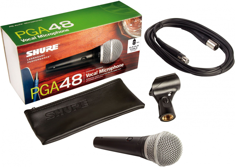 

Микрофон Shure PGA48-XLR-E, PGA48-XLR-E