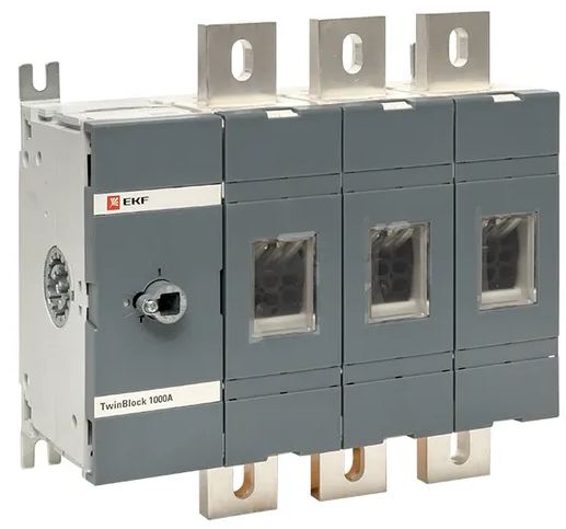

Рубильник EKF tb-s-1000-3p 1000A 3P без рукоятки управления TwinBlock, tb-s-1000-3p