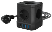фото Сетевой фильтр  AGNI TP-VE4U5E-C-W-3m-black