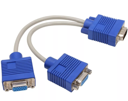 

Кабель-разветвитель VCOM VVG6530-0.2M VGA 1/2 (1x15M/2 x15F), 0.2метра, VVG6530-0.