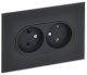 фото Розетка двухместная без заземления  IEK SK-R20-10-K53 в Санкт-Петербургe