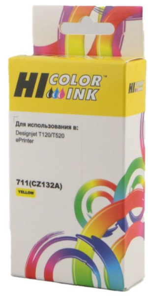 Изображение товара Картридж Hi-Black HB-CZ132A для HP с жёлтыми чернилами 26 мл