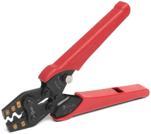 Изображение товара Пресс-клещи КВТ ПК-6м 78865 для обжима кабелей и соединителей профессиональный инструмент