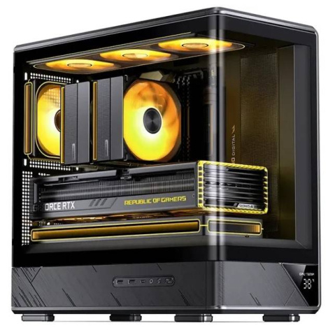 Изображение товара Корпус JONSBO D200 Black для Mini-ITX и mATX плат с прозрачной панелью