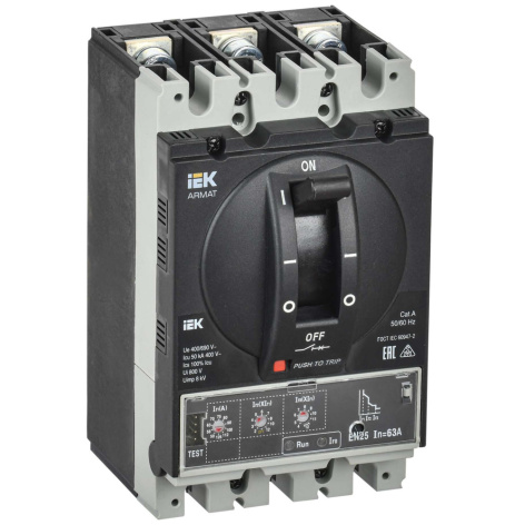 Автоматический выключатель IEK AR-MCCB-3A-085-0063A-ELPC