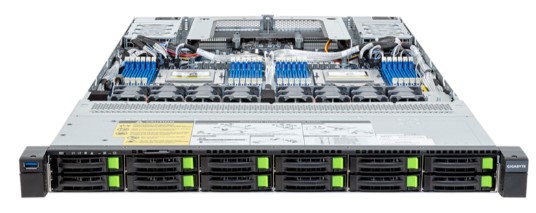 

Серверная платформа 1U GIGABYTE R183-Z94-AAD1 (2*SP5, 24*DDR5(4800), 12*2.5" Gen5 NVMe, 3*PCIE, 2*Glan, Mlan, 1600W dual, Mini-DP, 2*USB), R183-Z94-AAD1