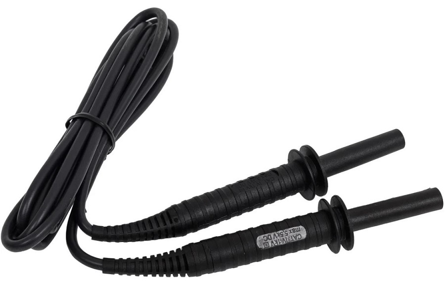 

Провод Sonel WAPRZ1X8BLBB измерительный 1,8м экранированный с разъемами "банан" 5кВ черный, WAPRZ1X8BLBB