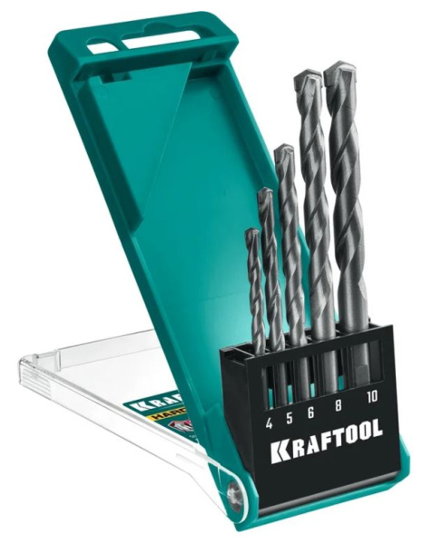 Изображение товара Набор сверл Kraftool Hard для различных материалов - качественный инструмент