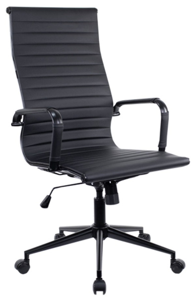 Изображение товара Everprof Rio Black T - кресло офисное из экологичной кожи, черное