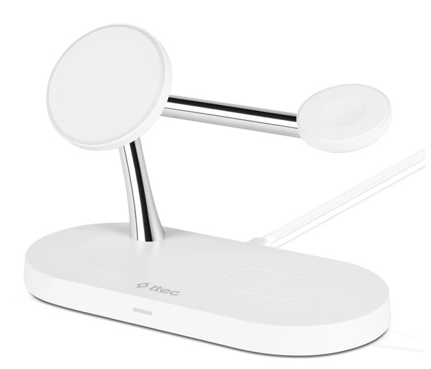 

Зарядное устройство беспроводное TTEC AirCharger Quattro M 2KS26B MagSafe Competitible 4in1 iPhone + Apple Watch + AirPods Wireless Fast charger with, AirCharger Quattro M