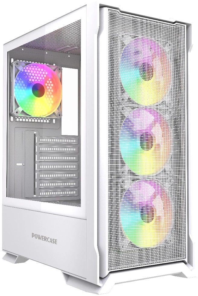 

Корпус ATX Powercase Mistral AZ4W ARGB CMAZW-A4 без БП, белый, боковая панель из закалённого стекла, USB 3.0, 2*USB 2.0, Mistral AZ4W ARGB