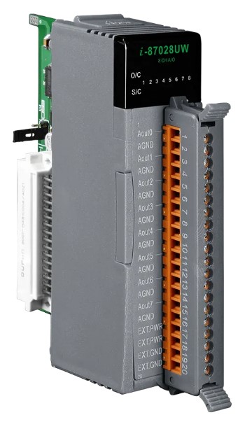 

Модуль ICP DAS I-87028UW-G CR 8-channel 16-bit Isolated Source Type Voltage or Current Output (Gray Cover) (RoHS), I-87028UW-G CR