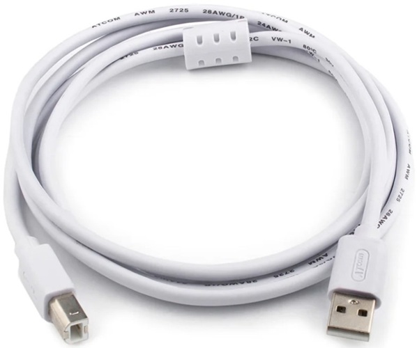 

Кабель интерфейсный USB 2.0 RETIC AT3795 Type-A/Type-B, 1.8 м, белый, AT3795
