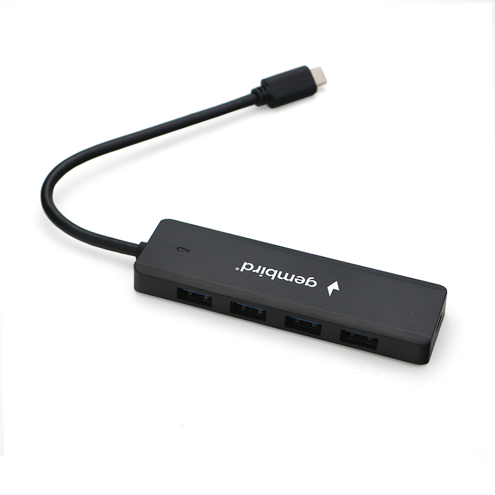 

Концентратор USB 3.0 Gembird UHB-C424 4 порта, кабель 19см, с доп питанием (Type-C), UHB-C424