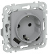 фото Розетка с заземлением  IEK FI-R14-16-1-U22-020-K03