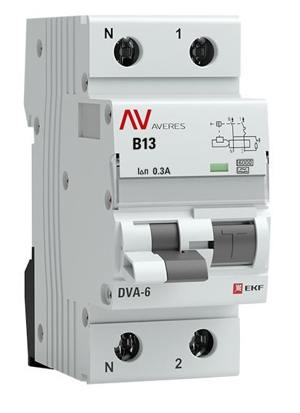 фото Автомат дифференциальный EKF rcbo6-1pn-13B-300-a-av в Красноярске