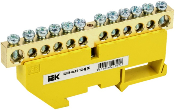 Изображение товара Шина IEK YNN10-812-12D-K05 для электроустановки 12 элементов