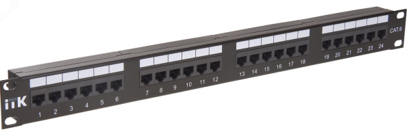 фото Патч-панель 19, 24xRJ45, UTP, Кат. 6 ITK PP24-1UC6U-D05-1 в Челябинске