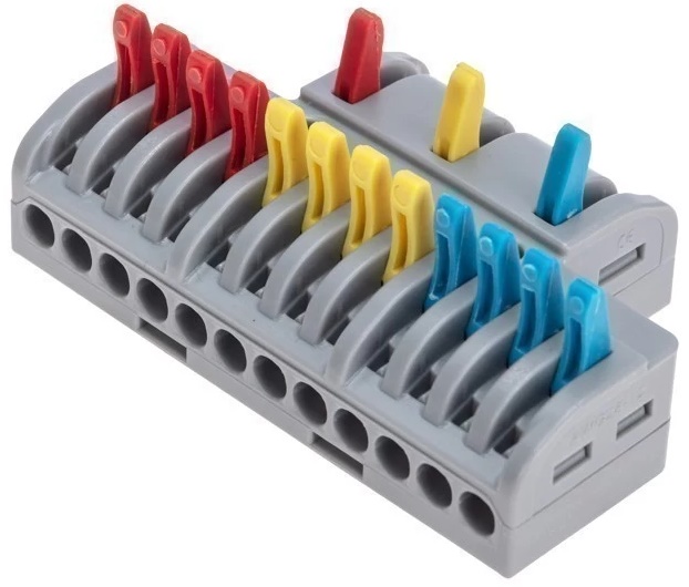 

Клемма Rexant 07-5248 СМК 3х4 проходная разветвительная 3 полюса, с монтажной площадкой, 07-5248