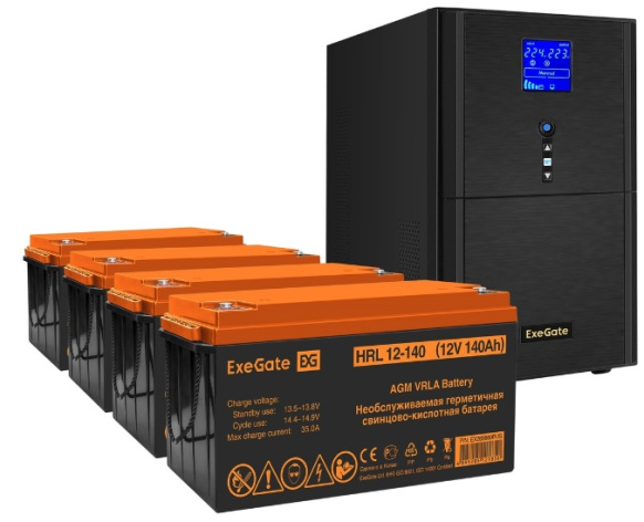 фото Комплект  Exegate SineTower SZ-3000.LCD.AVR.3SH.1C13.RJ.USB в Уфе