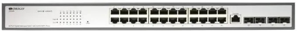

Коммутатор настраиваемый ORIGO OS2328/A1A L2 24x1000Base-T, 4xCombo 1000Base-T/SFP, комплект для установки в 19" стойку, OS2328/A1A