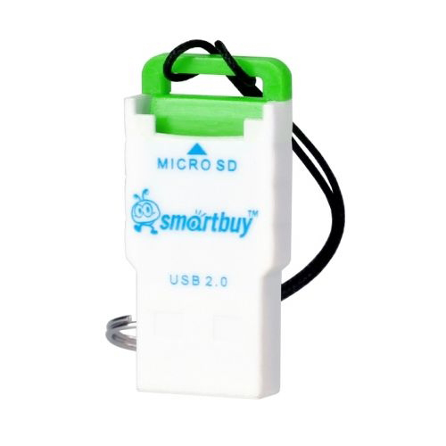 

Карт-ридер внешний SmartBuy SBR-707-G MicroSD, зеленый, SBR-707-G