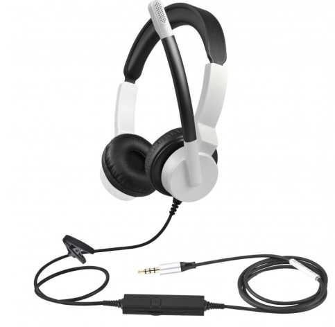 Изображение товара JazzTel JT Moon White 35 проводная накладная стереогарнитура белого цвета