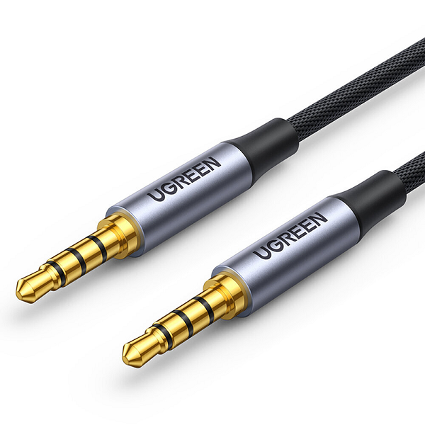

Кабель UGREEN AV183 20785_ 3.5mm Male to Male 4-Pole Microphone Audio Cable. Длина: 3м. Цвет: черный, AV183