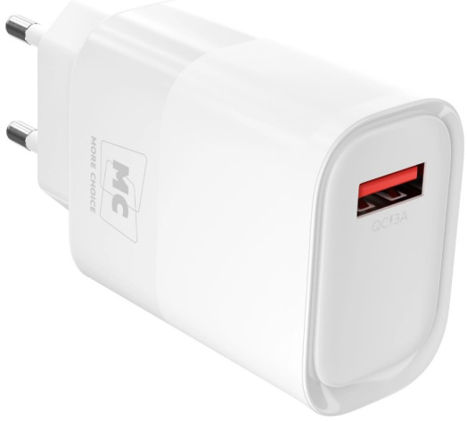 Изображение товара Сетевое зарядное устройство More Choice NC09m Быстрая зарядка micro USB 3A