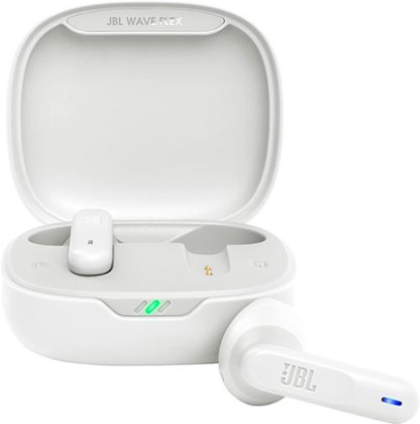 Изображение товара Беспроводные наушники JBL Wave Flex, Bluetooth, Внутриканальные, Белый, [JBLWFLEXWHT]