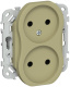 фото Розетка двухместная без заземления  IEK FI-R20-10-1-K26 в Санкт-Петербургe