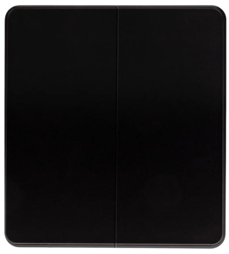 

Переключатель двухклавишный KRANZ KR-78-0709-3 ROUND 10А с/у оникс, KR-78-0709-3