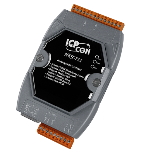 

Преобразователь ICP DAS HRT-711 Modbus TCP to HART Gateway (RoHS), HRT-711