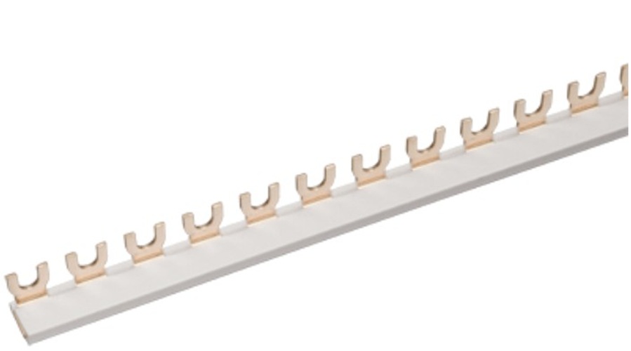 

Шина IEK YNS11-1-063 соединительная типа FORK (вилка) однофазная 63А (1м), YNS11-1-063