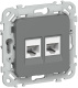 фото Розетка компьютерная  IEK FI-K22-1-K80 в Санкт-Петербургe