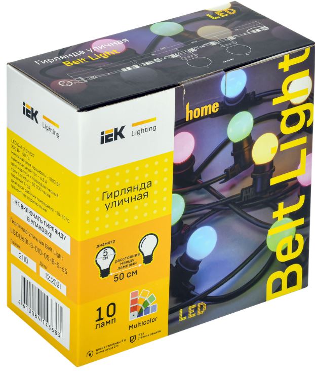 

Белт-лайт IEK LGDU601-3-010-05-B-S-65 5м 10RGB IP65 черный шнур 3м 230В тр., LGDU601-3-010-05-B-S-65