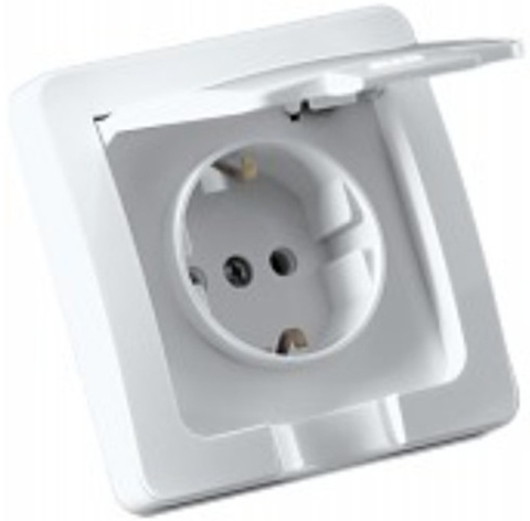 Изображение товара Розетка с заземлением HEGEL РС16-512 - надежная защита для вашего дома