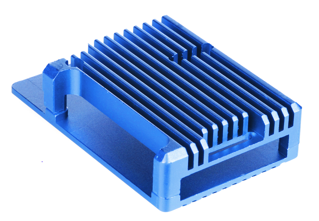 

Корпус Qumo RS003 32879 Aluminium Case for Raspberry Pi 4, blue, RS003