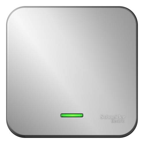 

Выключатель Schneider Electric BLNVA101103 1-клавишный с подсветкой, 10А, 250B Алюминий наруж, BLNVA101103