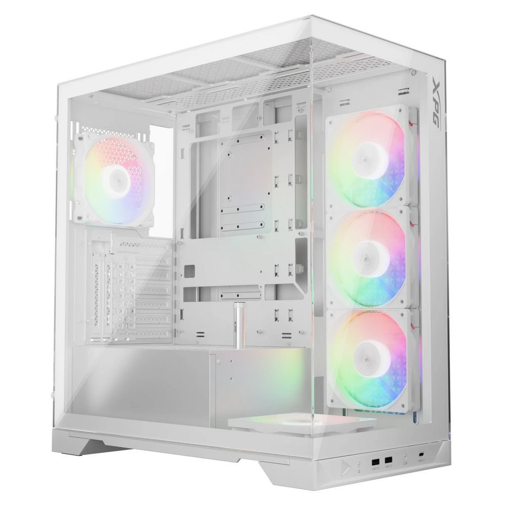 

Корпус ATX ADATA XPG INVADER X WHITE без БП, пер. и бок. панели из закаленного стекла, 2*USB 3.2, Type-C, audio, XPG INVADER X WHITE